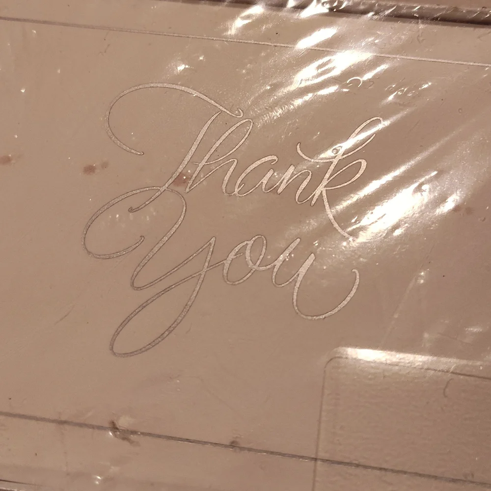 Vintage! Hallmark Classic White Thank You Cards (20ct)